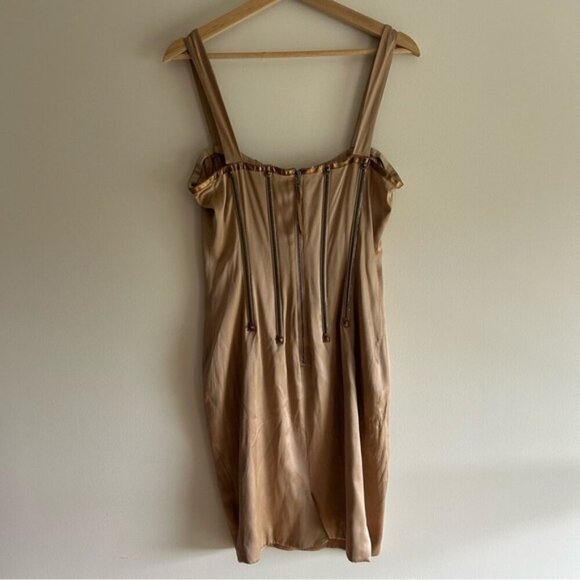 Vintage Dolce & Gabbana F/W 2007 Silver Zipper Dress sz 46 - Picture 11 of 16